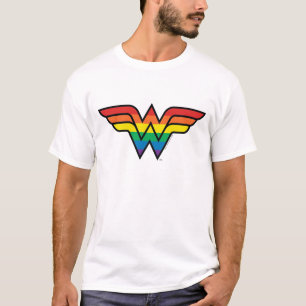 Logotyp för kvinnlig regnbåge T Shirt