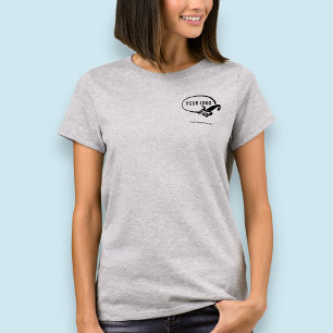 Logotyp för kvinnoföretag T-Shirt med Anpassningsb