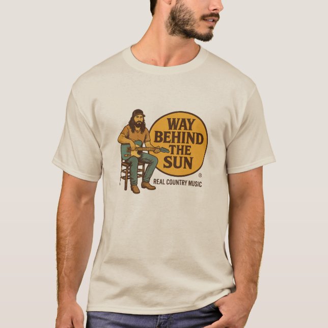 Logotyp för Land Store - Linjen bakom Sol T Shirt (Framsida)