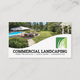Logotyp för landskap Backyard Visitkort