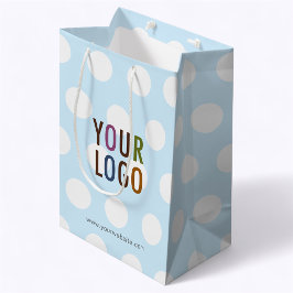 Logotyp för ljusblå 10-tums Polka-punktsskikt med 