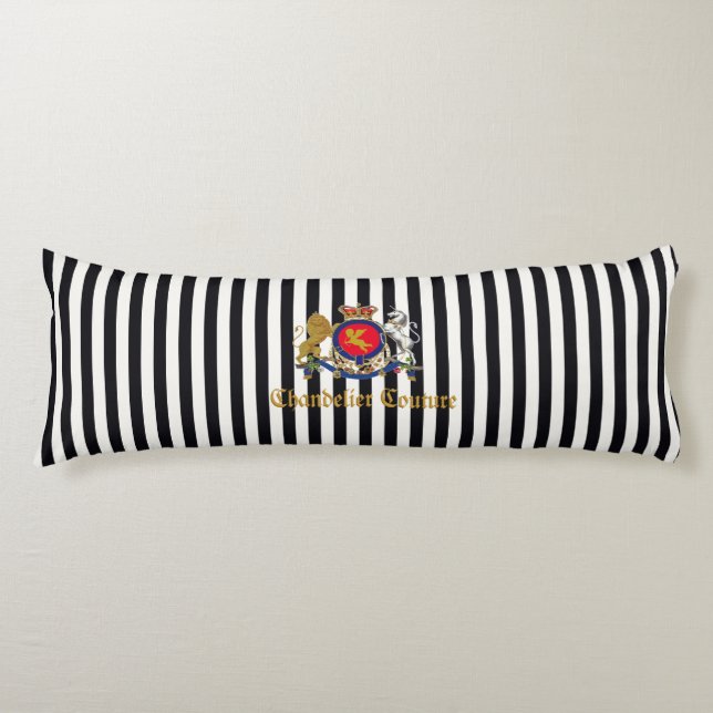 Logotyp för ljuskronaCouture™ (MER ALTERNATIV) Kroppskudde (Framsidan)