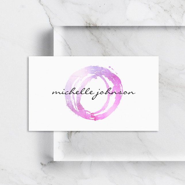 Logotyp för Luxe Rosa Pawarden Circle Designer Visitkort (Skapare uppladdad)