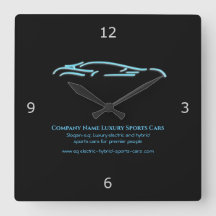 Logotyp för lyxbilar - Ices Blue Sports Car on bla