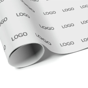 Logotyp för mallföretag - staplade rader presentpapper