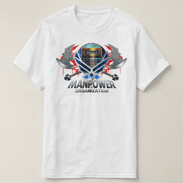 Logotyp för Manpower Calculator Ax Tee Shirt (Design framsida)