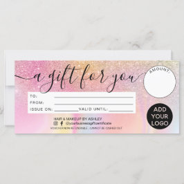 Logotyp för marble-presentkort för Rainbow glitter