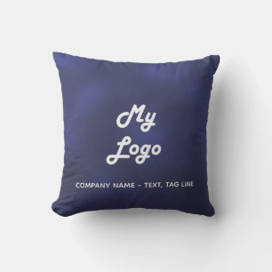 Logotyp för marinblått företag elegant bassäng kudde
