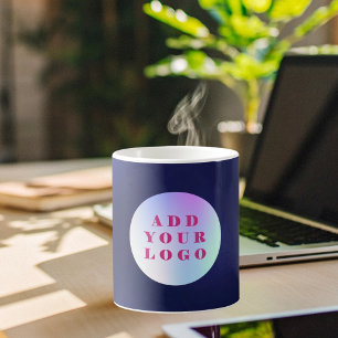 Logotyp för marint blått företag kaffemugg
