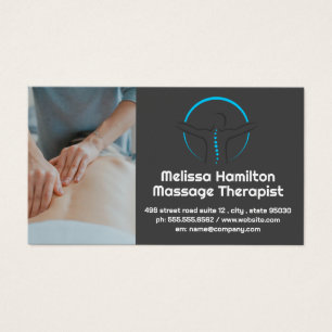 Logotyp för massageterapi Bakrygg Visitkort