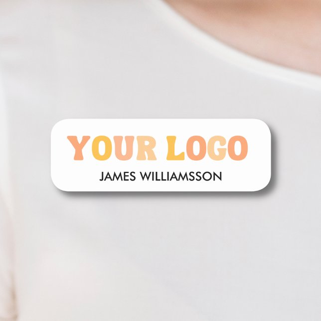 Logotyp för medarbetares Namn bricka-Anpassningsba Namnbricka (Skapare uppladdad)