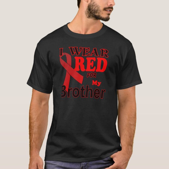 Logotyp för medvetenhet om Hiv Aids T-shirt (Framsida)