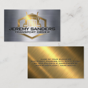 Logotyp för Metallic Industrial Lastbil Visitkort