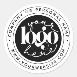 Logotyp för minimal Professionell - Anpassningsbar Runt Klistermärke