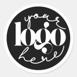 Logotyp för minimal Professionell - Anpassningsbar Runt Klistermärke