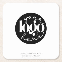 Logotyp för minimal Professionell - Anpassningsbar Underlägg Papper Kvadrat