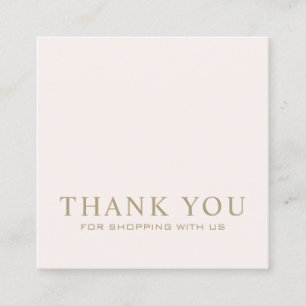 Logotyp för minimalistisk Rosa Fyrkantigt Visitkort