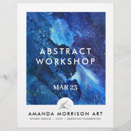 Logotyp för modern artist Painter Hand Reklamblad