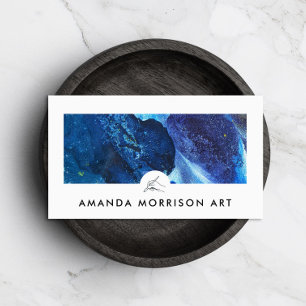Logotyp för modern artist Painter Hand Visitkort