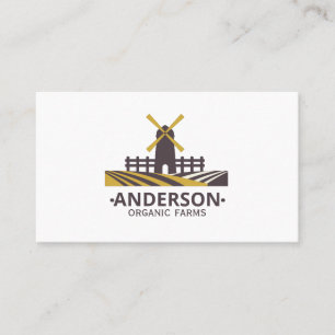 Logotyp för modern ekologisk odling visitkort