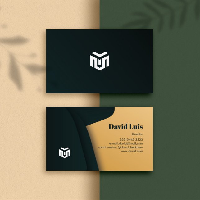 Logotyp för Modern elegant professionell Affärskor Visitkort (Modern Bussiness Card)