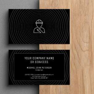 Logotyp för modern handyman för byggreparationer visitkort