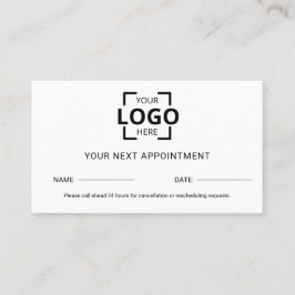 Logotyp för modern Professionell Anpassningsbar Tidsbeställning Kort