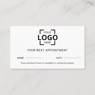 Logotyp för modern Professionell Anpassningsbar Tidsbeställning Kort
