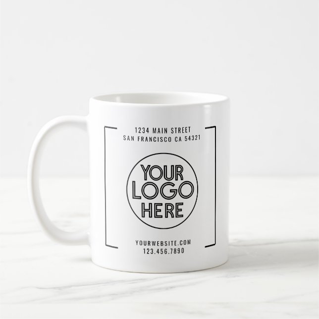 Logotyp för Modern Professionell Business Company  Kaffemugg (Vänster)