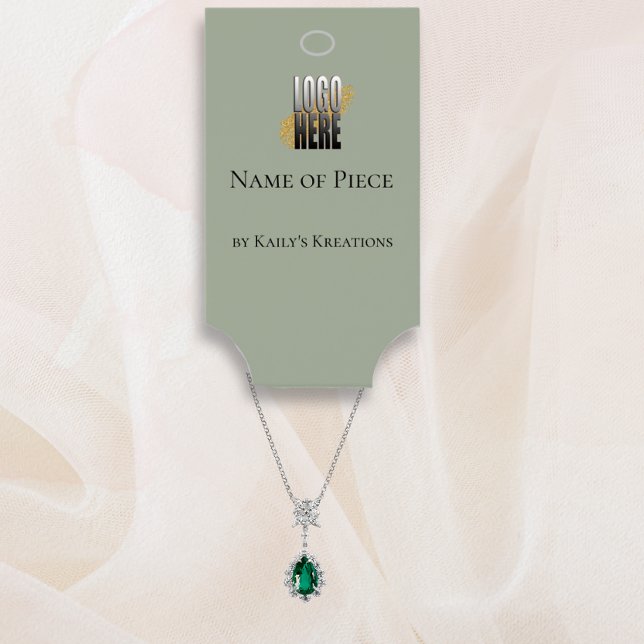 Logotyp för Modern Sage Grönt Hanging Bracelet Vis Visitkort (Skapare uppladdad)