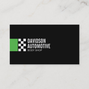 Logotyp för modern Tävla i Grönt Automotive Visitkort