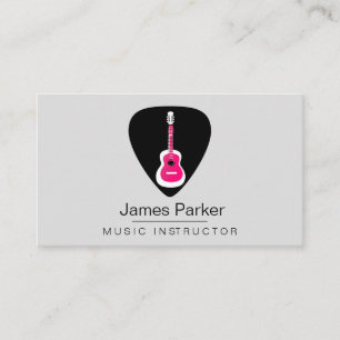 Logotyp för musikguide med minimal musiker visitkort