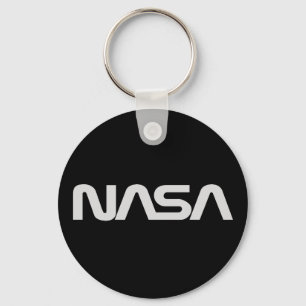 Logotyp för NASA-gråttmask Nyckelring