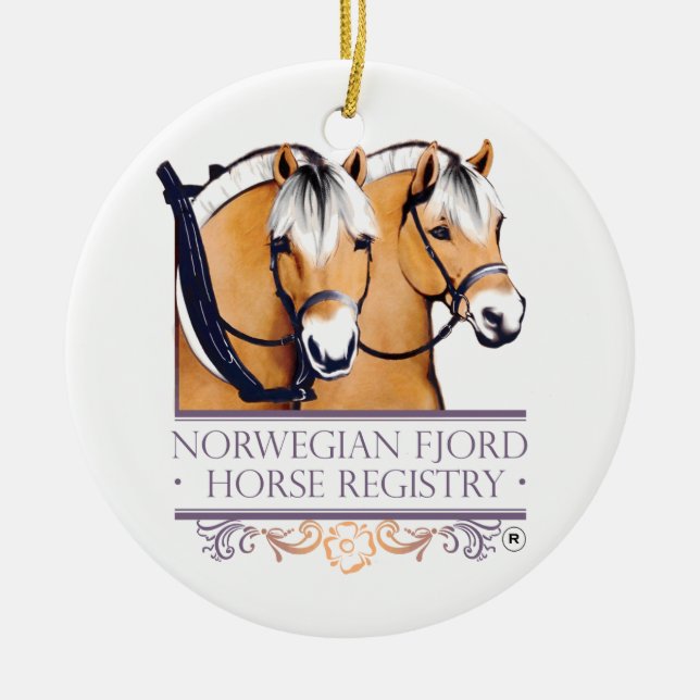 Logotyp för NFHR-logotypjul Julgransprydnad Keramik (Framsidan)