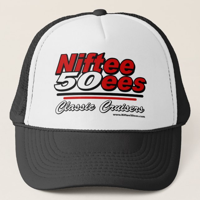 Logotyp för Niftee50ees-klassikerkryssare Truckerkeps (Framsida)