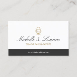 Logotyp för nivåindelad kummel med vit Elegant Visitkort