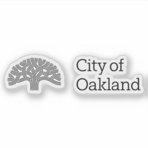Logotyp för Oakland, Kalifornien, USA Klistermärken
