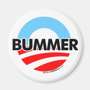 Logotyp för Obama nolla-Bummer Magnet