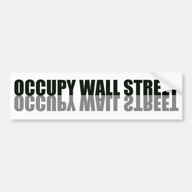 Logotyp för occupy wall street Trendig Bildekal (Framsidan)