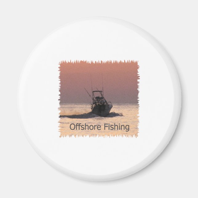 Logotyp för offshore-fiskefartyg magnet (Framsidan)