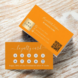 logotyp för orange qr-kod lojalitetskort