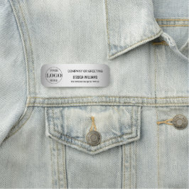 Logotyp för oskarp Grått-Anpassningsbar Namnbricka