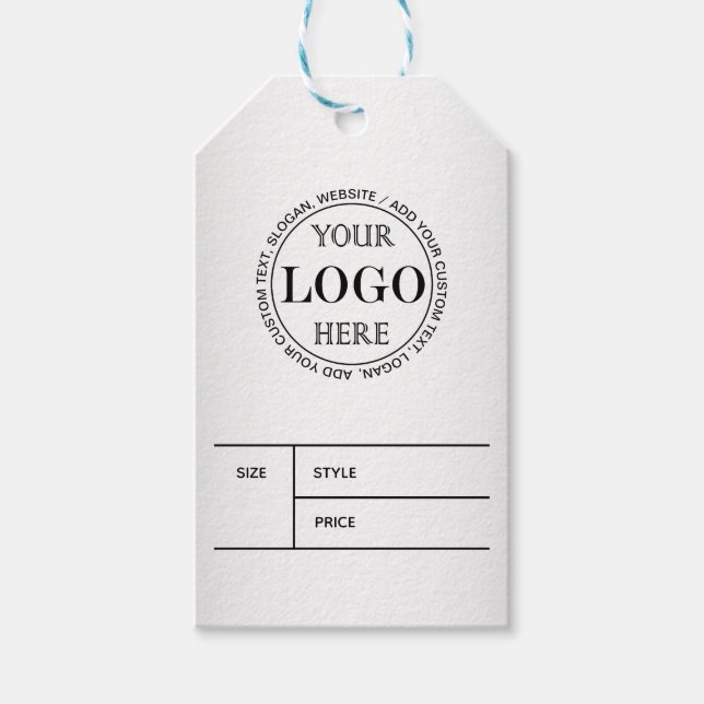 Logotyp för oskarp Grått-Anpassningsbar - Pris Presentetikett (Framsidan)