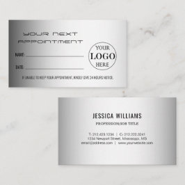 Logotyp för oskarp Grått-Anpassningsbar Tidsbeställning Kort