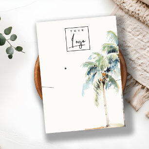 Logotyp för påvisande av den tropiska kusten Handf Visitkort