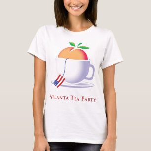 Logotyp för persika för ATL-Teaparty T Shirt