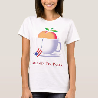 Logotyp för persika för ATL-Teaparty T Shirt
