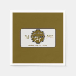 Logotyp för Personlig av professionell-kaffe Pappersservett