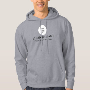 Logotyp för personlig Dubbla Sida Print Company Hoodie