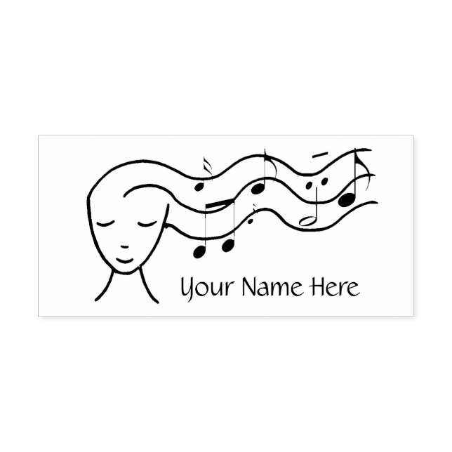 logotyp för personlig-musik självfärgande stämpel (Design)